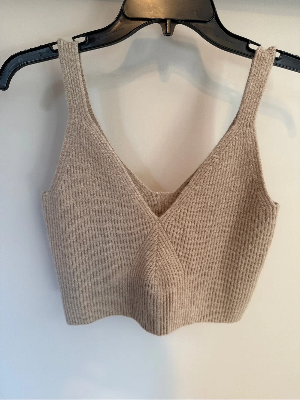 J Crew Cashmere Cropped Tank Sweater Large